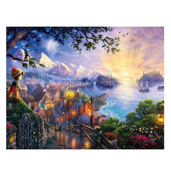 Disney Thomas Kinkade 4 in 1 Puzzle Set - Picture 3 of 16